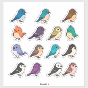 Lustige Vogel-Dekoration für Planer und Geschenke Aufkleber