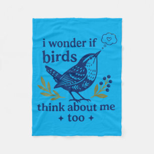 Lustige Vogelbeobachtung, ich frage mich, ob Vögel Fleecedecke