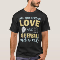 Lustige Volleyball-Katzenliebhaber-Katze Liebe Sar