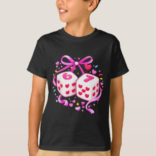 Lustige Vornehme 67 Valentinstag Sechs Sieben Würf T-Shirt