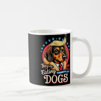 Lustige Wahl 2024 Retro Sie essen die Hunde Kaffeetasse