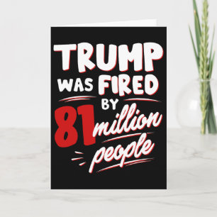 Lustige Wahl Trump wurde von 81 Millionen Menschen Karte