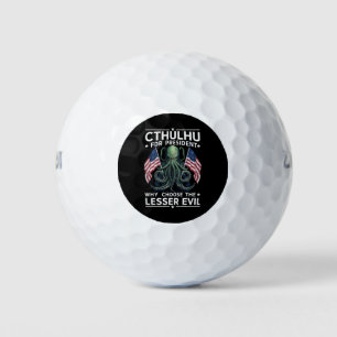 Lustige Wahlen 2024 Cthulhu für Präsident Golfball
