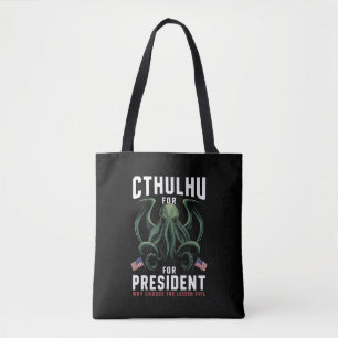 Lustige Wahlen 2024 Cthulhu für Präsident Tasche