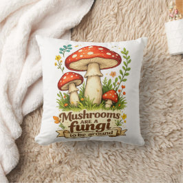 Lustige Waldpilze Geschenk für Pilzsammler Kissen