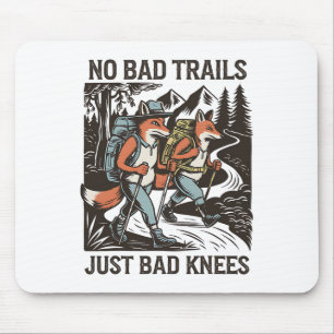 Lustige Wandernde Füchse Keine Schlechten Wege Out Mousepad