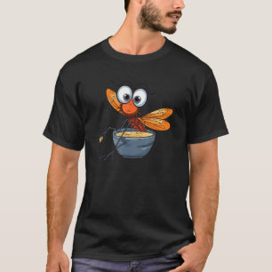 lustige Warndrachenfliege mit Hand im Suppenbogen T-Shirt