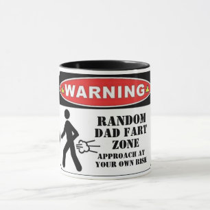 lustige Warnung Papa Furz Zone Vater Geschenk für  Tasse