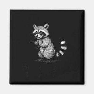 Lustige Waschbär-Meme-Zitat-Humor für Männer Fraue Magnet
