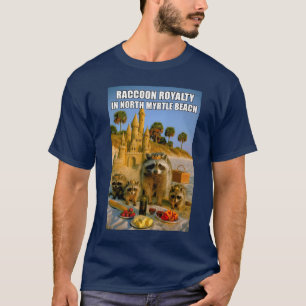 Lustige Waschbärenkönigsfamilie in North Myrtle Be T-Shirt