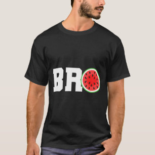 Lustige Wassermelone Bruder Süße Sommerferien Brud T-Shirt