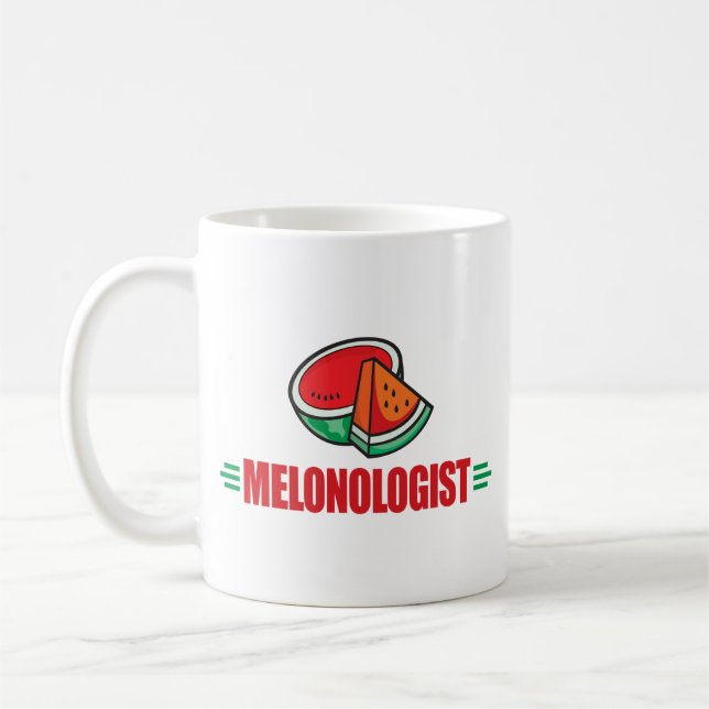 Lustige Wassermelone Kaffeetasse (Links)