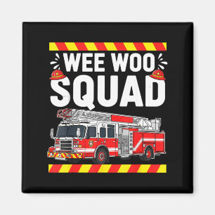 Lustige Wee Woo Squad Feuerwehr Feuerwehrmann Fi Magnet