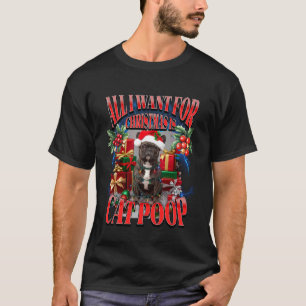 Lustige Weihnachten Französische Bulldogge Kat Kot T-Shirt