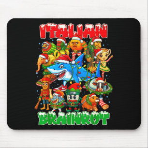 Lustige Weihnachten Italienische Gehirnerweichung Mousepad