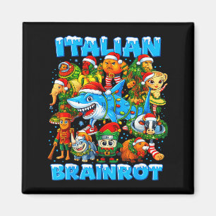 Lustige Weihnachten Italienische Gehirnfäule Itali Magnet