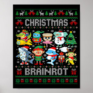 Lustige Weihnachten Italienische Gehirnfäule Itali Poster