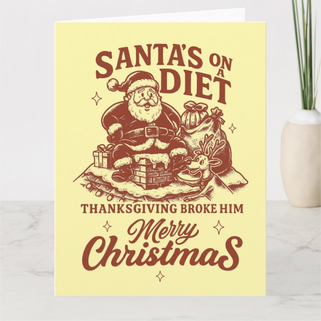 Lustige Weihnachten  Karte (Vorderseite)