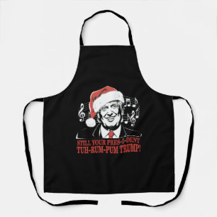 Lustige Weihnachten Präsident Trump Pyjama hässlic Schürze