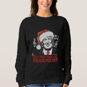 Lustige Weihnachten Präsident Trump Pyjama Hässlic Sweatshirt
