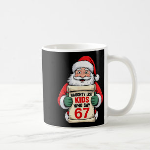 Lustige Weihnachten Santa Ungezogene Liste Kinder, Kaffeetasse