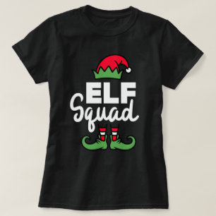 Lustige Weihnachts-Elf-Squad-Familien-Matching T-Shirt