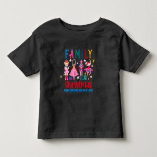 Lustige Weihnachts-Familiengruppe, Nussknacker-Bal Kleinkind T-shirt