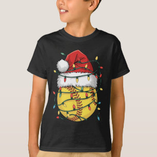 Lustige Weihnachts-Softll-Santa-Mütze Damen Mädche T-Shirt