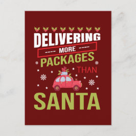 lustige Weihnachtsausgabe Feiertagspostkarte