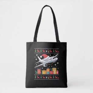 Lustige Weihnachtsbeleuchtung Baum Weihnachtsmann Tasche