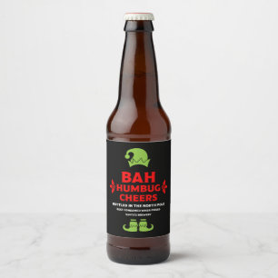 Lustige Weihnachtsbieretiketten Bierflaschenetikett
