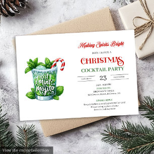 Lustige Weihnachtscocktails-Party - Festliche Einl Einladung