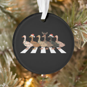 Lustige Weihnachtsenten Tiere Weihnachten Bauernho Ornament