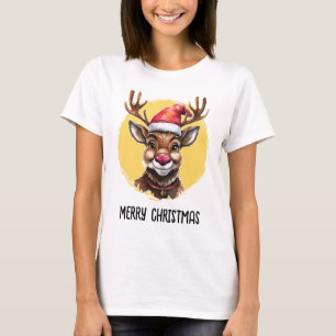 Lustige Weihnachtsfavoriten mit Tieren - Rentiere T-Shirt