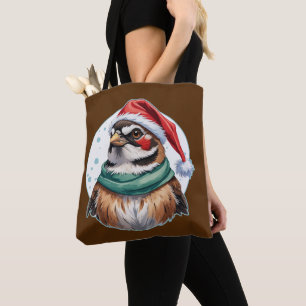 Lustige Weihnachtsfavoriten mit Tieren - Sparrow 1 Tasche