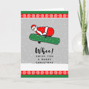 Lustige Weihnachtsfeiertagskarte Feiertagskarte