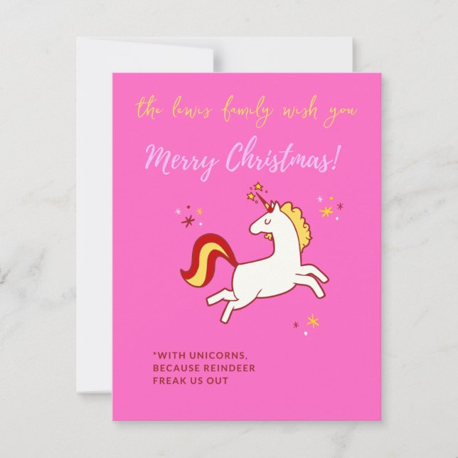 lustige Weihnachtsfeste Feiertagskarte (Vorderseite)