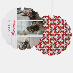 Lustige Weihnachtsgrüße Deutsche Dogge Ornament Karte