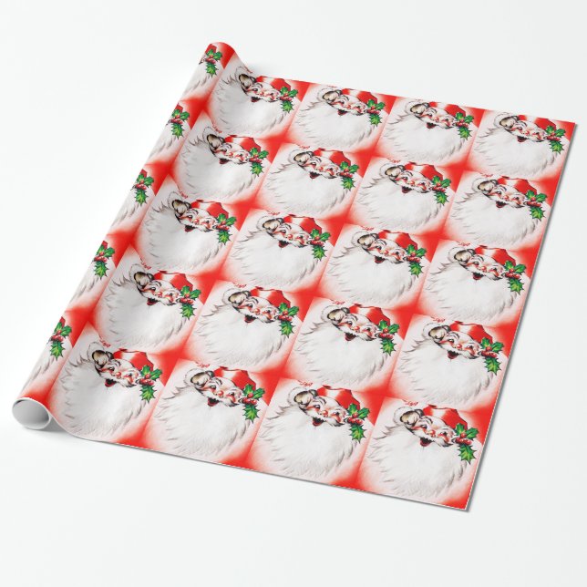 Lustige Weihnachtsgrüße Geschenkpapier (Ungerollt)