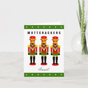 Lustige Weihnachtshunde Feiertagskarte