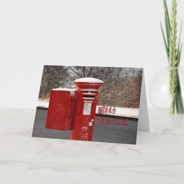 Lustige Weihnachtskarte Feiertagskarte (Vorderseite)