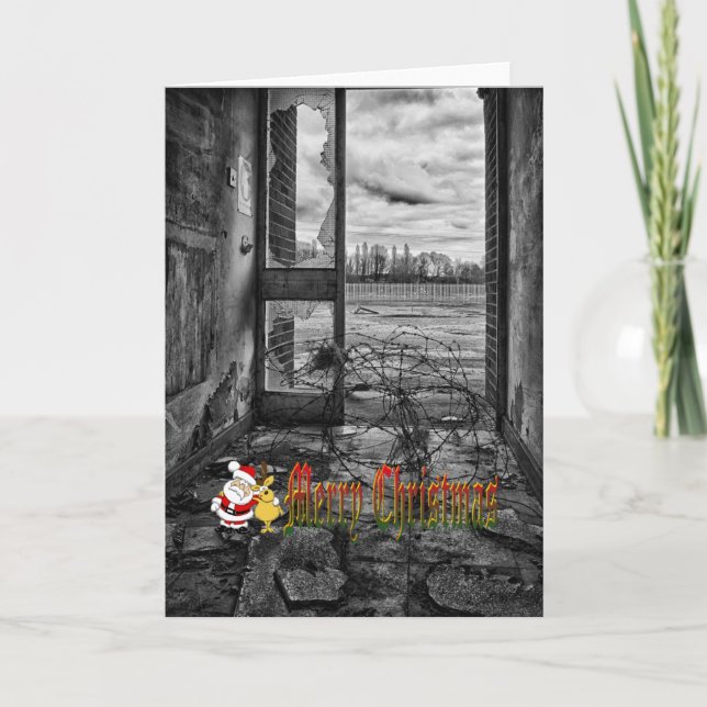 Lustige Weihnachtskarte Feiertagskarte (Vorderseite)