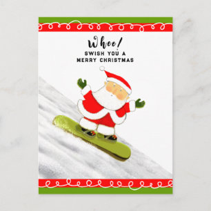 Lustige Weihnachtskarte Feiertagspostkarte