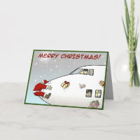 Lustige Weihnachtskarte - Hoppla!