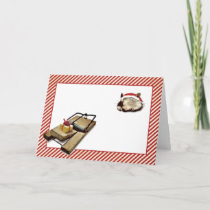 Lustige Weihnachtskarten Feiertagskarte