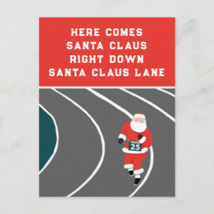 Lustige Weihnachtskarten mit Weihnachtsmann Postkarte