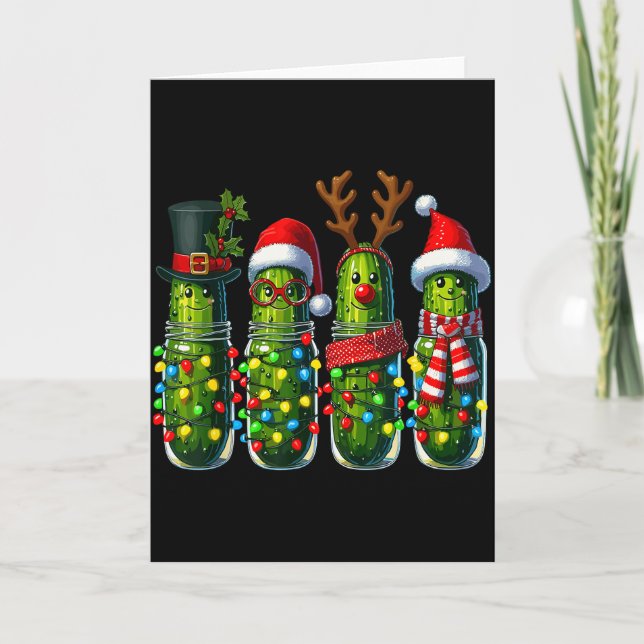Lustige Weihnachtskekse  Karte (Vorderseite)