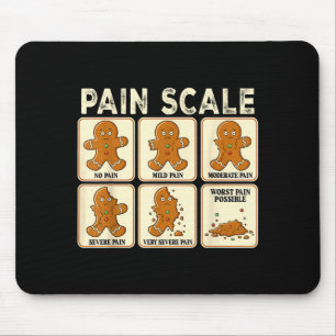 Lustige Weihnachtskrankenschwester-Schmerzskala Le Mousepad