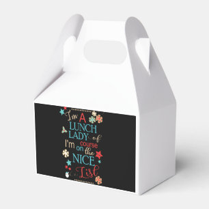 Lustige Weihnachtsmittagessen-Dame Gift I sind- Geschenkschachtel