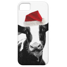 Lustige Weihnachtssankt-Kuh